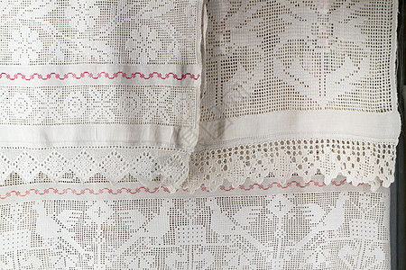 白俄罗斯纺织织物上传统民间艺术编织的刺绣型 白俄罗斯图片