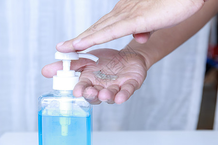 Corona病毒手 使用洗涤剂凝胶的手预防卫生细菌女士感染液体保健消毒剂酒精医院图片
