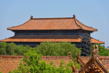 蓝天下中国传统建筑 蓝色天空下寺庙城市世界建筑学遗产旅游文化楼梯历史旅行图片