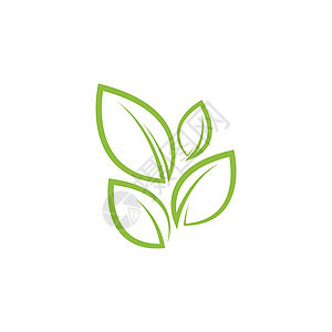 绿树叶生态自然元素标识网络回收环境商业标签插图艺术叶子生物图片