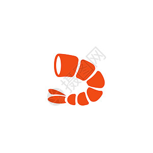 它制作图案虾矢量图标甲壳美食小吃插图菜单海上生活贝类鱼片动物海鲜插画