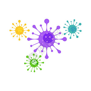 病毒矢量说明图标怪物霍乱细胞科学癌症感染流感微生物生物学药品图片