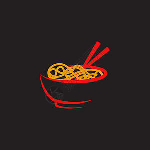 它制作图案面条食品标志符号标识早餐筷子餐厅盒子烹饪美食拉面大豆送货图片