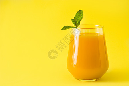 曼戈拉西甜点 传统印度人喝的黄底酒饮食玻璃茶点早餐酸奶饮料健康热带奶昔薄荷背景图片