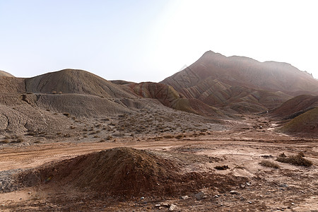 中国大多彩山 中国石头丘陵远足地形悬崖天空蓝色岩石顶峰荒野图片