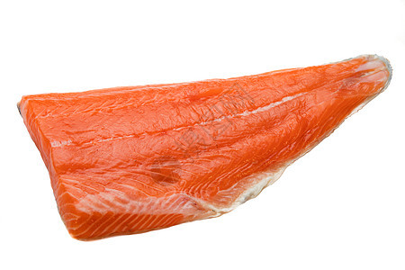 美味的生鲑鱼肉片盘子牛扒红色白色鳟鱼鱼片橙子食物美食海鲜图片