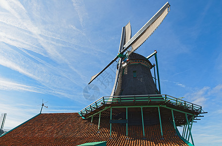 荷兰的荷兰风车特辑片段历史绿色销售量旅行旅游洪水历史性建筑学地标坊主背景图片