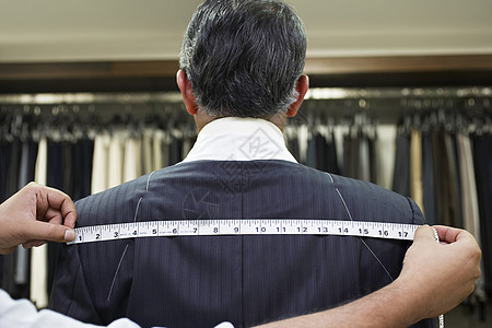 适合西装的人工作室职业纺织品剪裁男人衣服测量夹克男性工艺图片