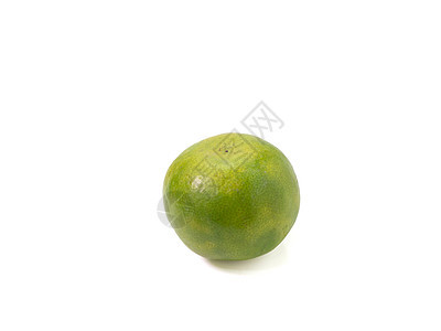 清新绿色柠檬 孤立在白色背景热带食物蔬菜图片
