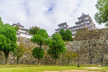 日本冰木吉城堡建筑学武士堡垒吸引力文化遗产旅行公园历史世界图片