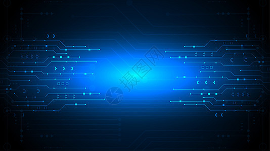 高科技数字数据连接系统硬件概念科学电子产品电气蓝色木板电子插图计算图片