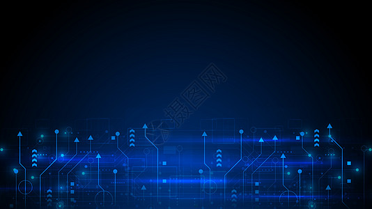 高科技数字数据连接系统概念工程插图蓝色处理器电气电脑科学木板电路背景图片