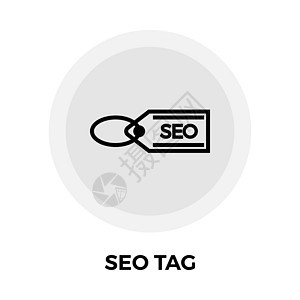 SEO 标记线图标网络互联网营销标签信息图表引擎图片