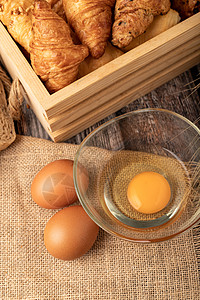 鸡蛋做面包店的蛋袋图片