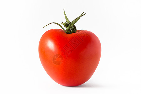 孤立番茄绿色红色编辑水平路径食物健康饮食蔬菜活力饮料背景图片