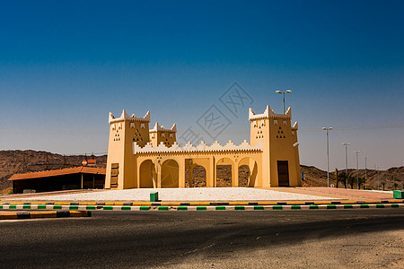 沙特阿拉伯利雅得省Mazal的一个堡垒复制品高清图片