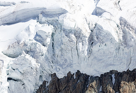 巨石角冰川天堂的惊人全景风景白色天空旅行背景图片
