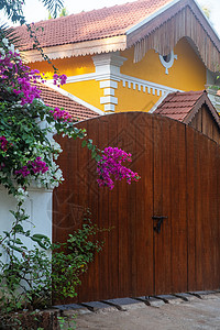 果阿传统古老房屋街道建筑学天空黄色色彩外观建筑摄影水平文化图片