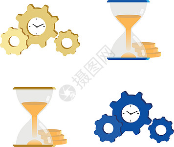设定时间管理平板颜色矢量对象战略效力剪贴组织玻璃灯泡进步机械工具动画片图片