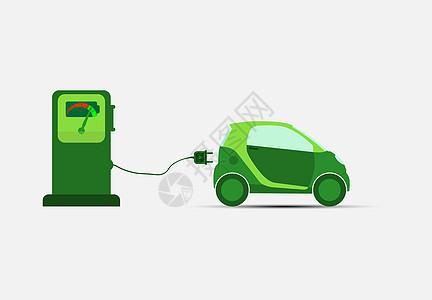 生态运输 绿色汽车电动充电站力量绿色燃料活力创造力绘画环境技术来源收费图片