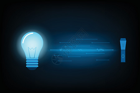 未来概念 矢量和插图 摘要光灯灯泡未来的连接商业艺术电路玻璃网络创造力创新蓝色木板技术图片