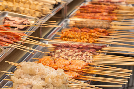 亚洲流浪食品街道旅行餐饮小贩市场烧烤烹饪图片