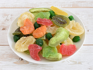 干果结熟水果绿色黄色软糖小吃茶点糖果童年咀嚼红色图片