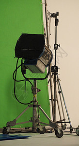 大工作室的轻设备 电影相机屏幕金属乐器灯光聚光灯盒子工具频闪技术图片