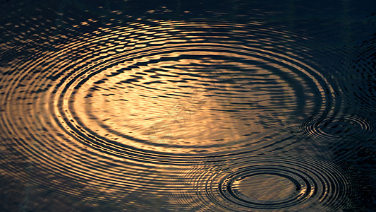 蓝水游泳池的雨滴下雨花园太阳地面运动圆圈海洋游泳环境波纹图片