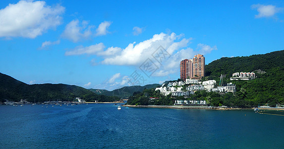 香港河湾海滩天空游客旅游太阳晴天地标绿色风景海岸季节图片