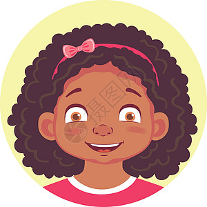 一套非洲女孩情绪个性孩子情感乐趣卡通片男生符号表情童年喜悦图片
