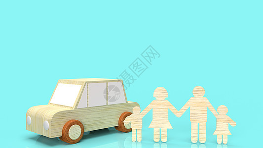 装有硬币和汽车木的玻璃罐 以保存内容3d红色车轮车辆运输童年旅行白色家庭玩具蓝色图片