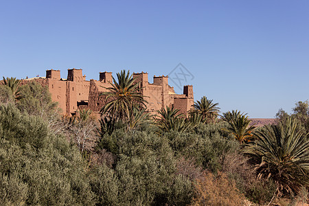 摩洛哥 古老的堡垒 Unesco遗产遗址日落城堡历史角斗士大篷车遗产沙漠权力全景古堡图片