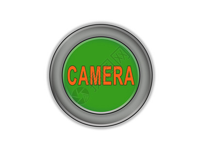 显示 CAMERA 白背景的粗绿色按钮图片