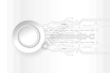 摘要 未来电路技术白底幕背景图片
