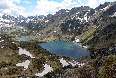 在奥丁的安道尔比利牛斯山脉 美景远足全景爬坡场景旅行公园天空荒野自由石头蓝色图片