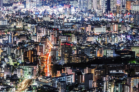 日本市风夜景办公室风景市中心天线城市街道地标建筑物摩天大楼人口图片