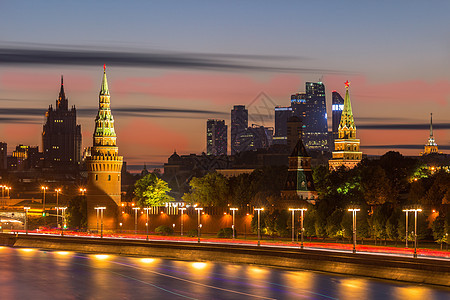 莫斯科克里姆林宫 莫斯科市商业中心和莫斯科河图片