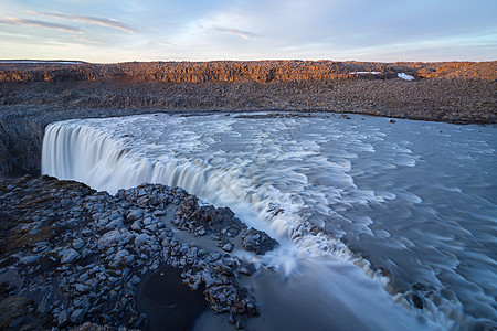 Dettifos 冰岛瀑布瀑布岩石图片