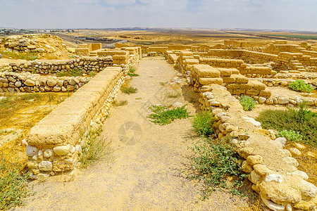 考古遗址地标历史性历史沙漠晴天石头发掘纪念碑圣经废墟图片