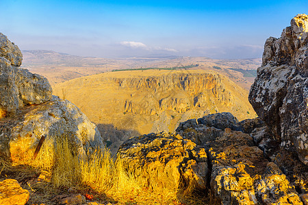 从Arbel 山的横向和 Nitay 山旅行场地新年蓝色圣地国家岩石风景天空公园图片