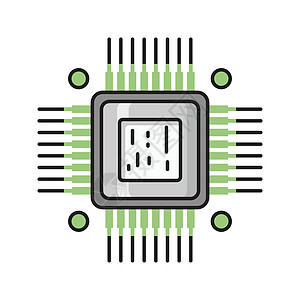 芯芯片理器显卡处理器技术电子电气电脑电子产品插图电路图片