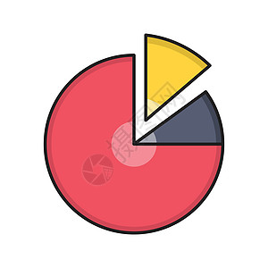 图表图饼形插图实心网络图标用户圆形界面数据信息图片