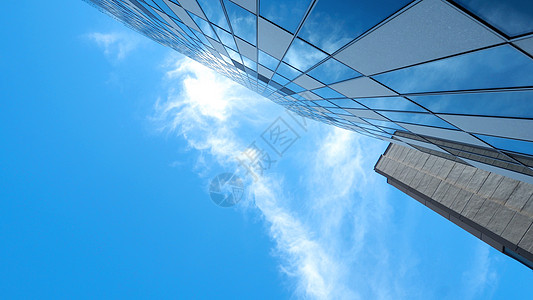 现代风格建设的低角度视图图像商业旅行公寓地标办公室摩天大楼市中心玻璃阳光银行图片