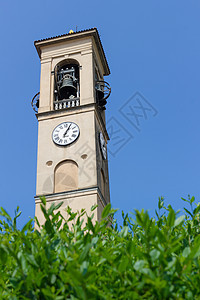 钟楼时间数字圆圈宗教植物钟声天空教会旅行建筑学图片