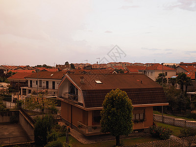 日落时的空中观察天际建筑灵人白色天气建筑学地标鸟瞰图景观城市图片