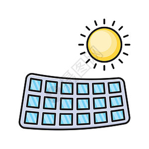 格面板资源生态技术太阳黑色插图细胞阳光力量房子背景图片