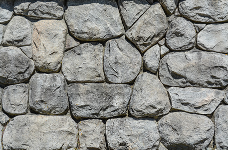 墙壁纹理背景的灰色石块 现代建筑材料图片