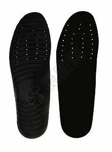 白色背景的鞋子黑墨素药品鞋类材料卫生剪裁软垫保健矫形器骨科男性图片