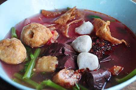 环大面条粉面汤面条街道蔬菜盘子海鲜食物筷子豆腐午餐照片图片